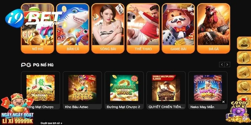 3 hạng mục kiếm tiền tỷ tại I9Bet