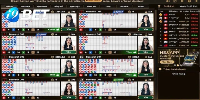 3 trò chơi casino nổi bật tại nhà cái I9Bet