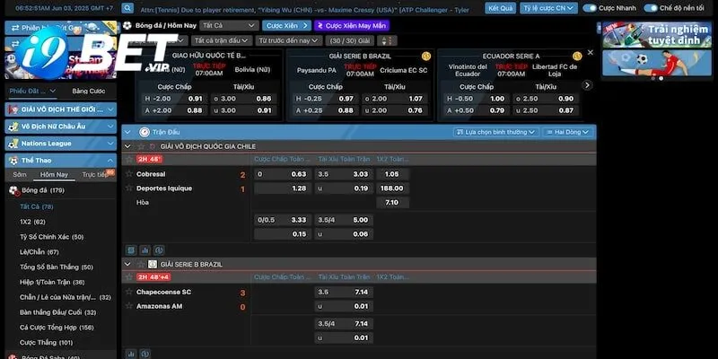 Tham gia cá cược bóng đá uy tín trên I9Bet