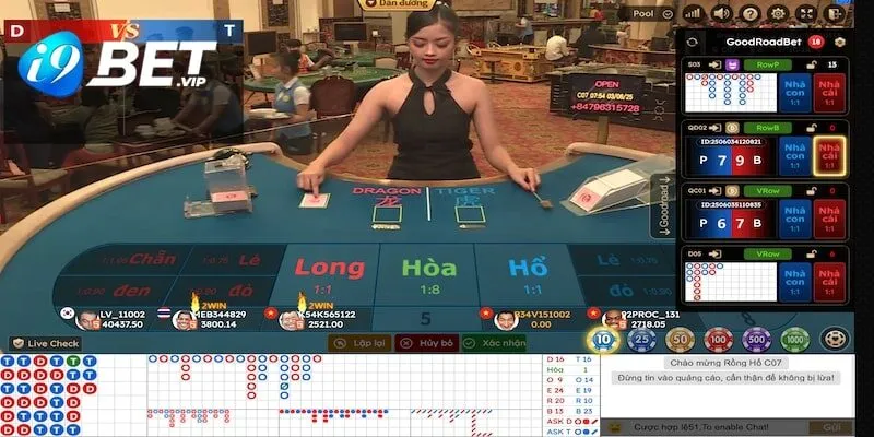 Dealer xinh đẹp trong phiên live tại I9Bet